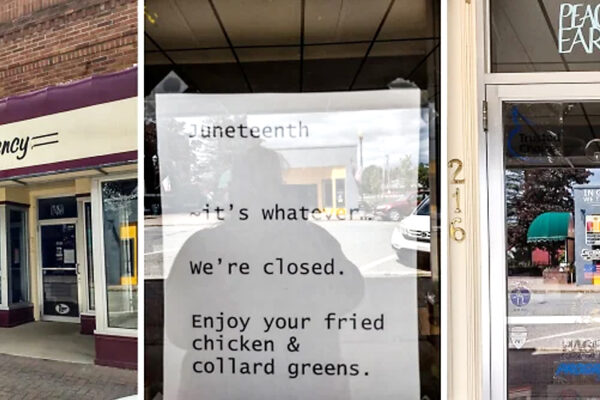 Insurance Agency Over Controversial Juneteenth Sign